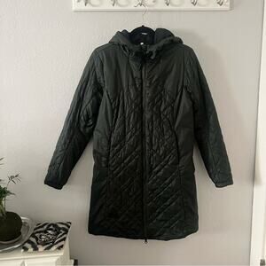 Ride Outerwear Division Dark Green Quilted Primaloft Longline Coat